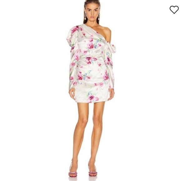 Les reveries 100% silk floral mini dress size 2 - Picture 3 of 13